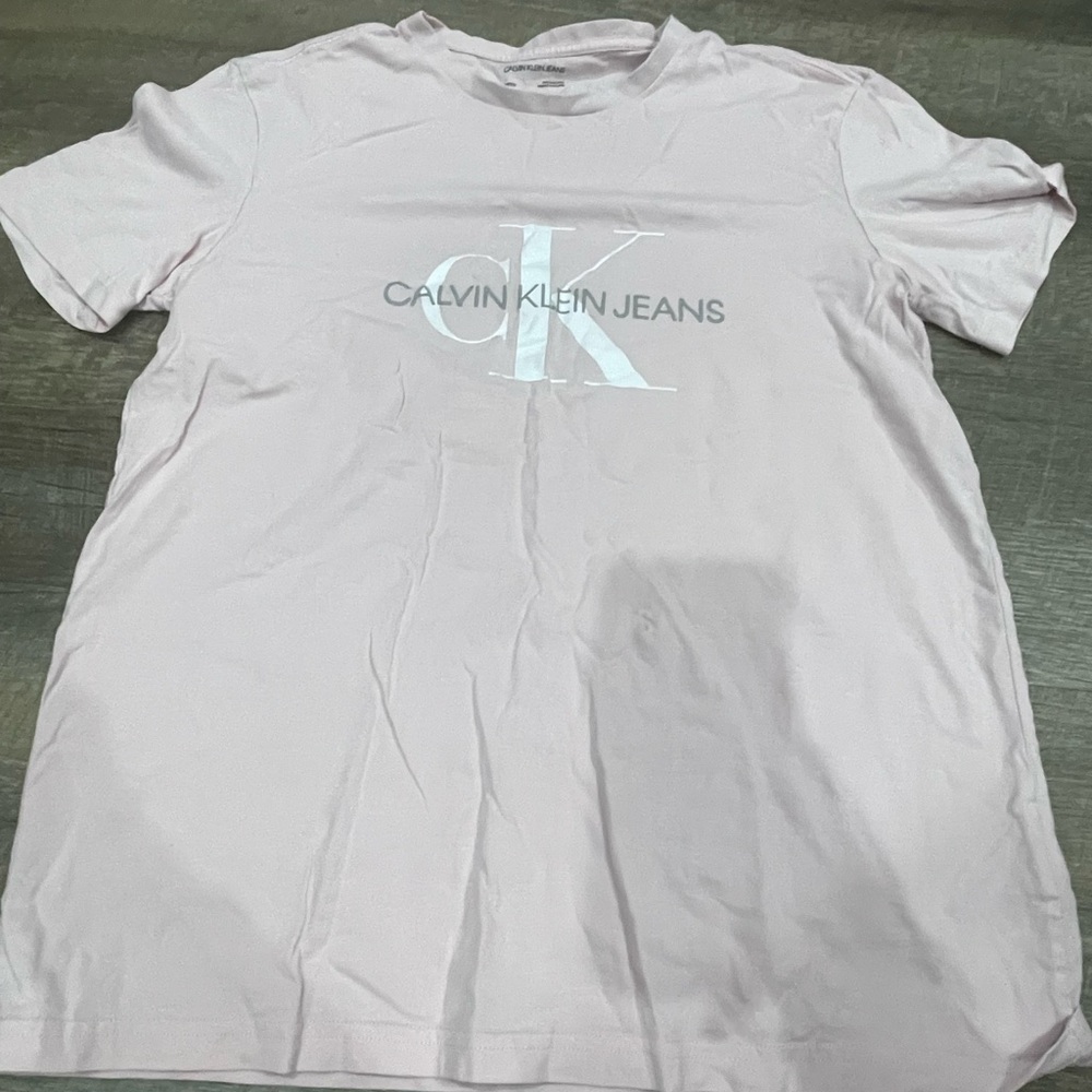 Calvin Klein Pale Pink Short Sleeve Tee